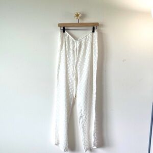 Milly White Swim Coverup Pants
